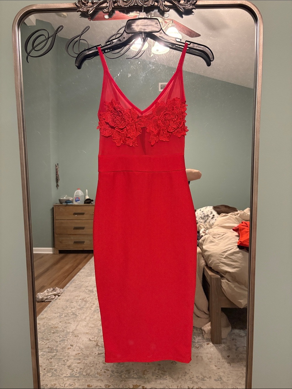 Red Lace Women's Dress